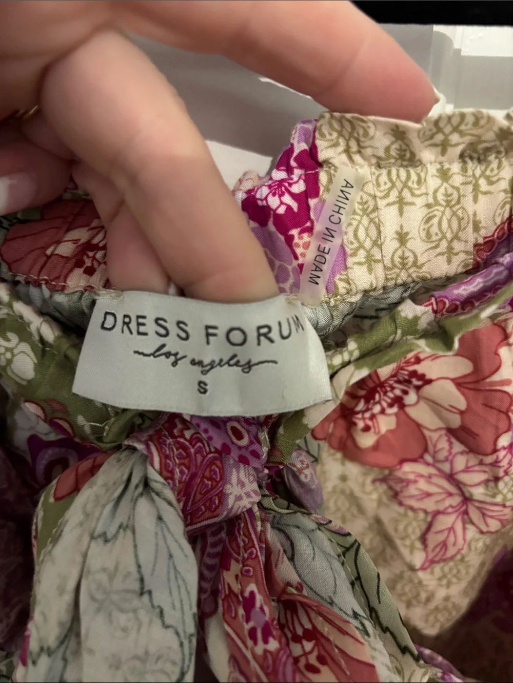 Dress Forum Pink & Olive Paisley Wrap Maxi Skirt